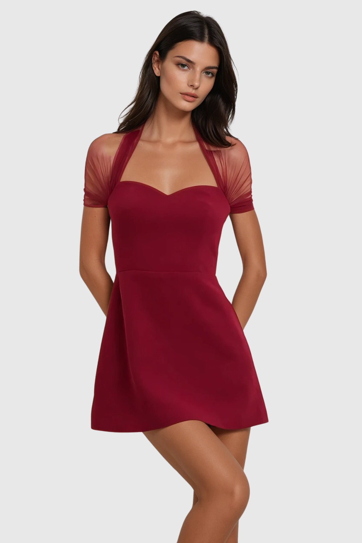 Flinta Meah Mini Dress - Red