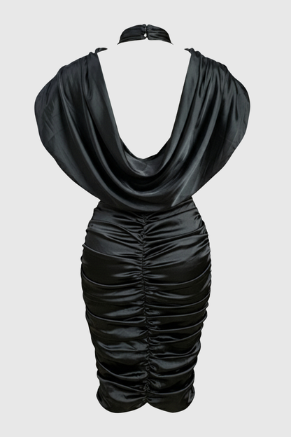 Folga Lace Ruched Midi Dress