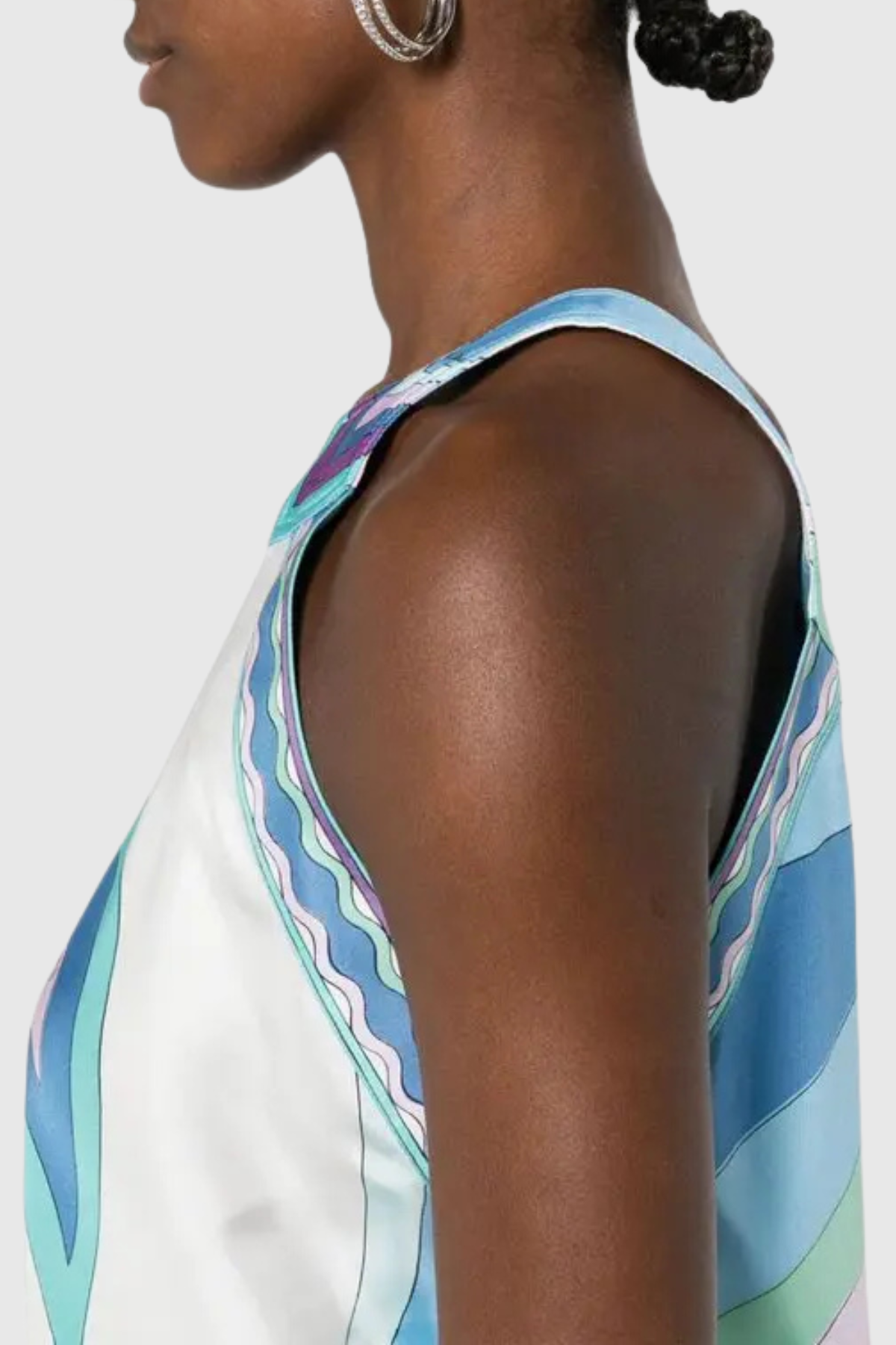 Galadra One Shoulder Swirl Midi Dress