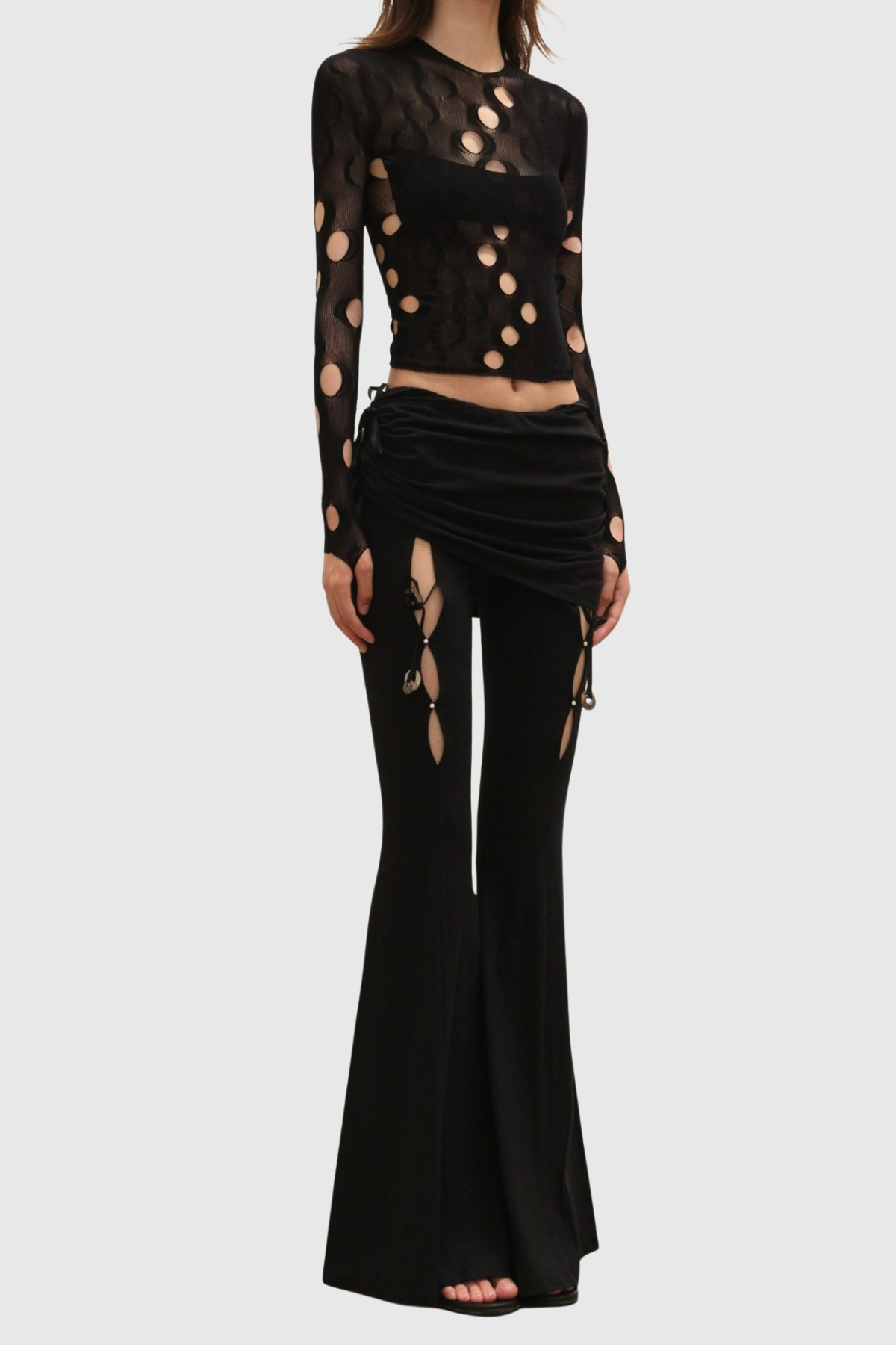 Garbo Cutout Top - Black