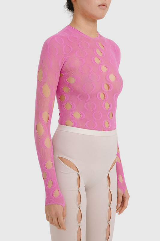 Garbo Cutout Top - Pink
