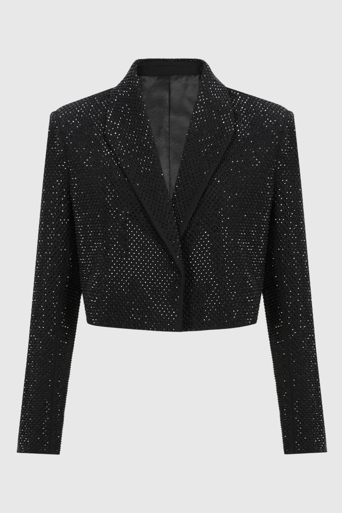 Gatsba Crystal Embellished Cropped Blazer