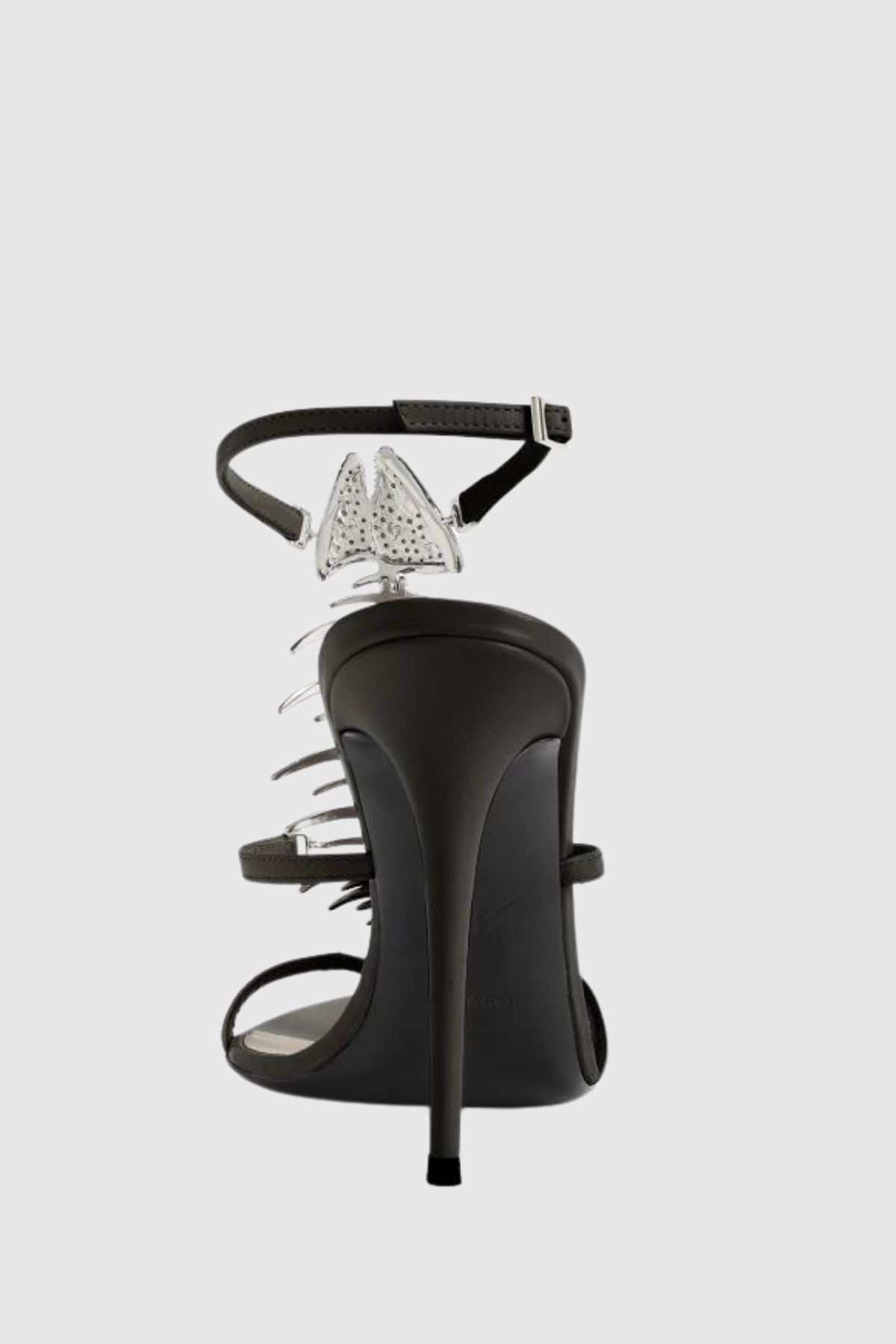 Gelia Fishbone Strap Sandals - Black