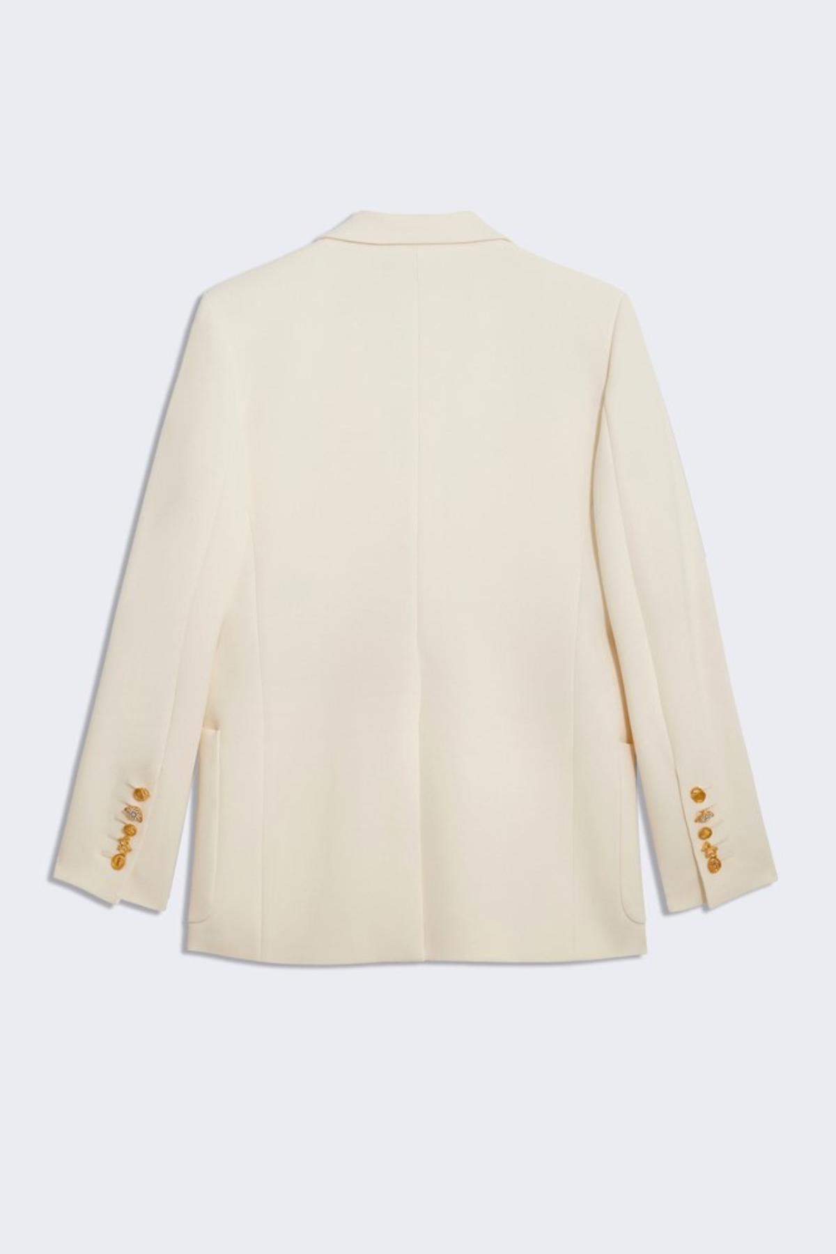 Giacomo Padlock Embellished Blazer - White
