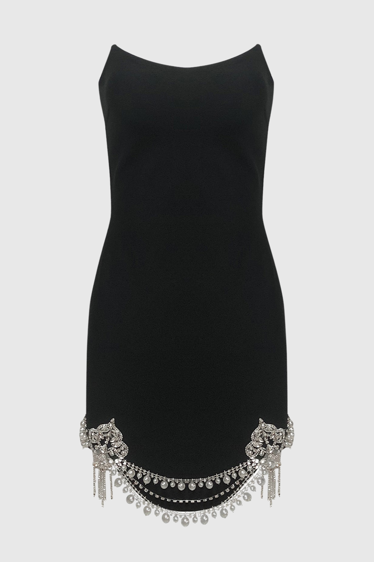 Ginaya Crystal Embellished Strapless Mini Bandage Dress