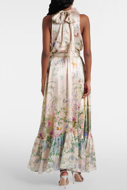 Giorgina Floral Print Sleeveless Maxi Dress