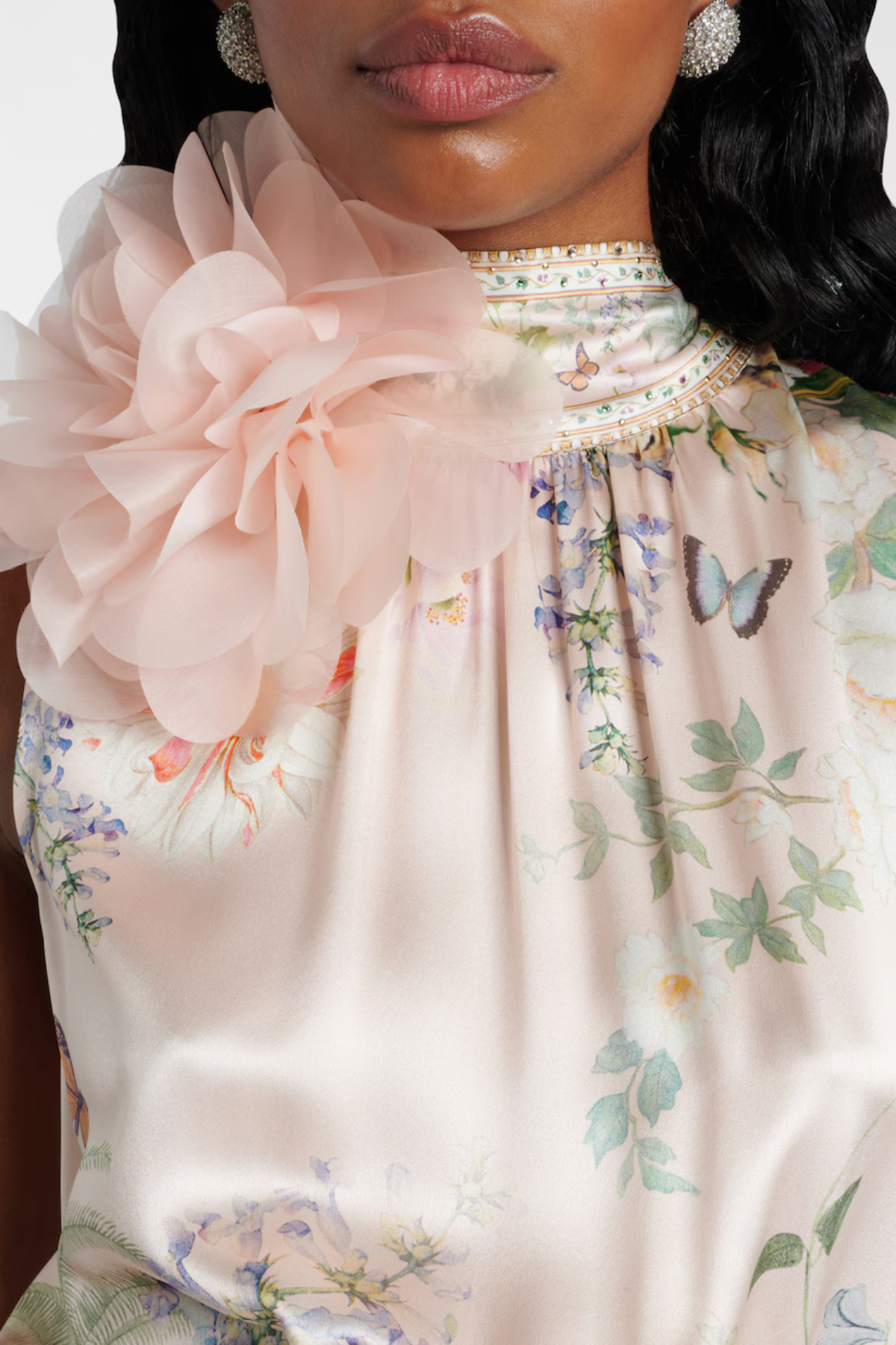 Giorgina Floral Print Sleeveless Maxi Dress