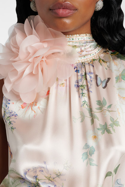 Giorgina Floral Print Sleeveless Maxi Dress