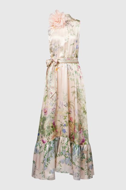 Giorgina Floral Print Sleeveless Maxi Dress