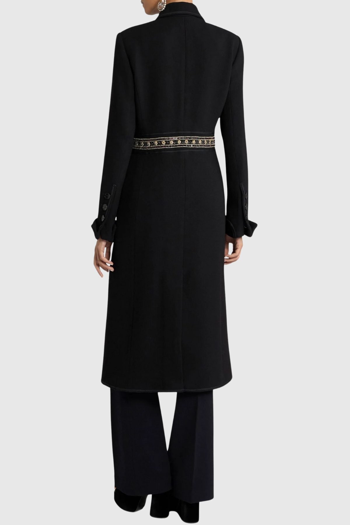 Giraso Diamante Embellished Coat