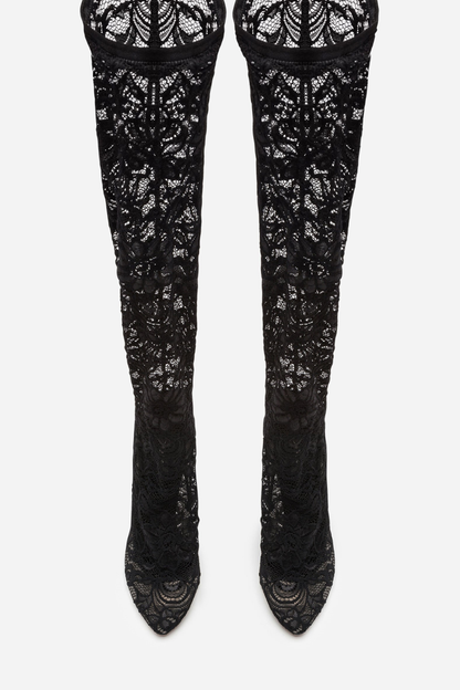 Glena Lace Knee High Boots