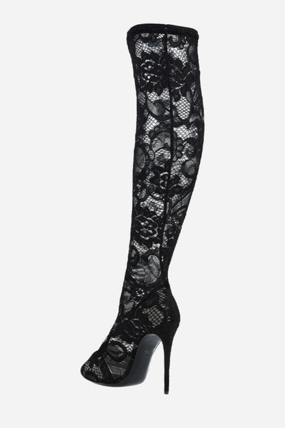 Glena Lace Knee High Boots