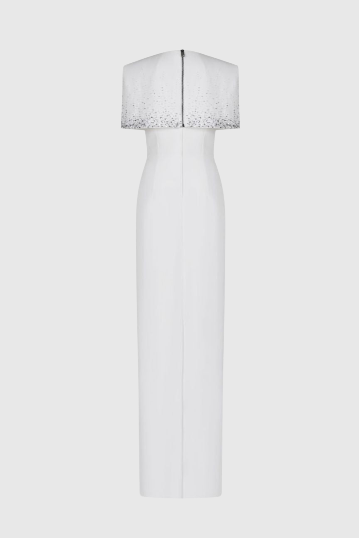 Guine Crystal Embellished Cape Maxi Dress