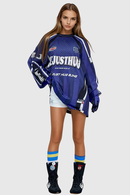Gwyn Racing Top - Blue