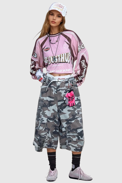 Gwyn Racing Top - Pink