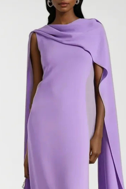 Gypsy Shawl Sleeve Draped Maxi Dress