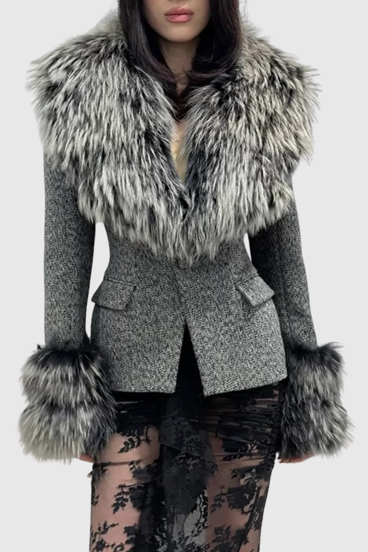 Halano Faux Fur Jacket