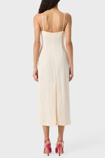 Hanara Floral Appliqué Midi Dress