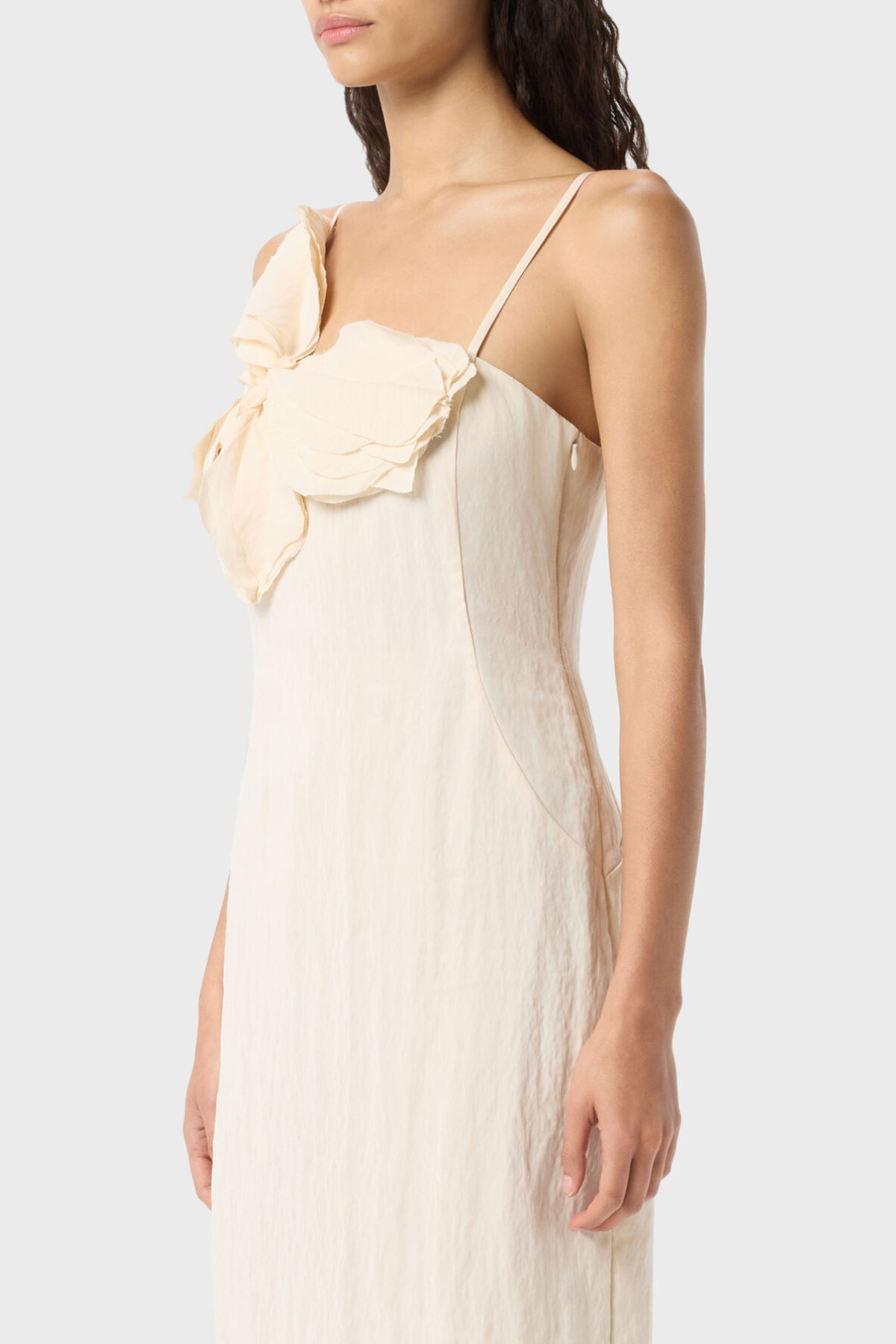 Hanara Floral Appliqué Midi Dress