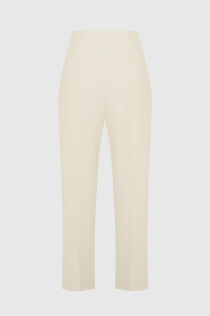 Hanka Metal Embellished Blazer & Pants Set - White