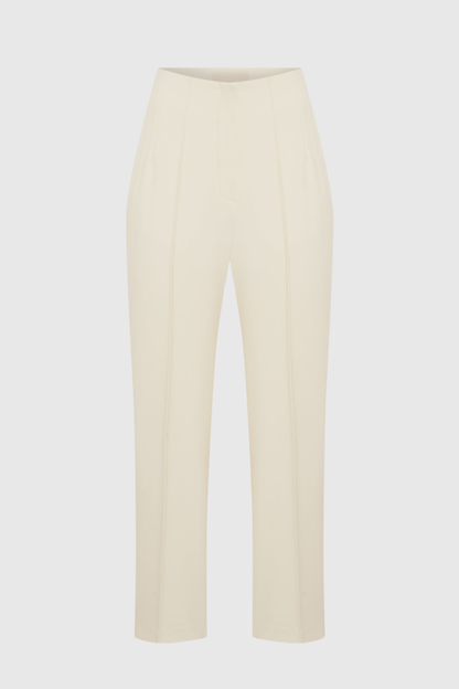 Hanka Metal Embellished Blazer & Pants Set - White