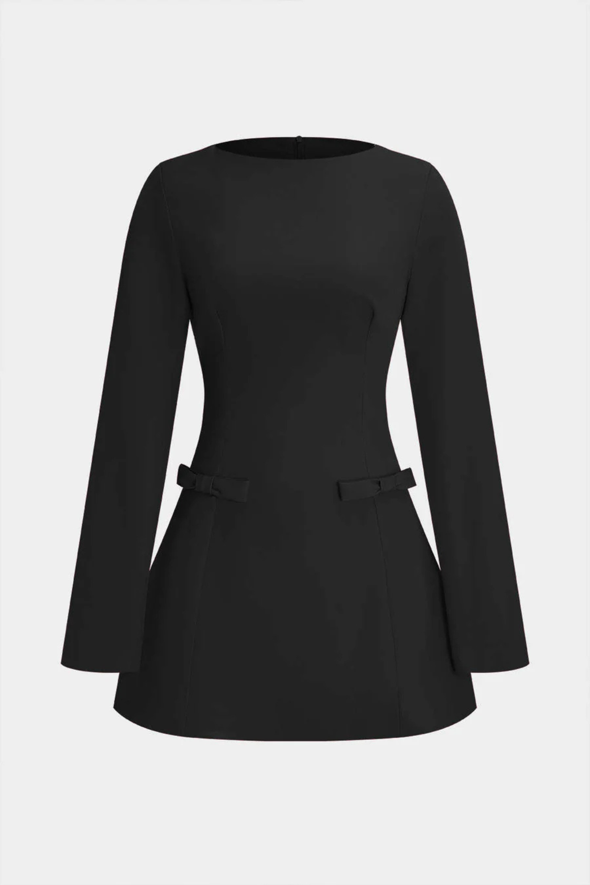 Harriet Bow Embellished Mini Dress - Black