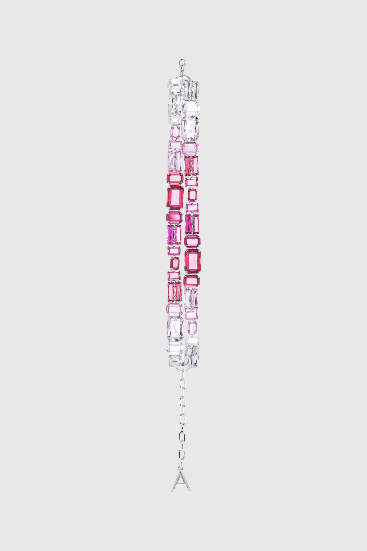 Harvio Crystal Cluster Choker Necklace - Pink