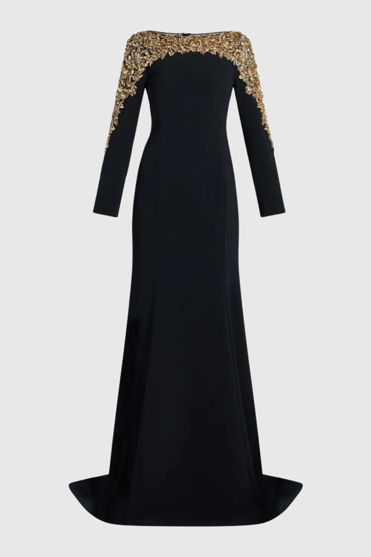 Hassan Crystal Embellished Maxi Dress - Black