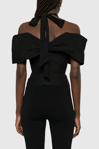 Heathera Off Shoulder Knotted Top