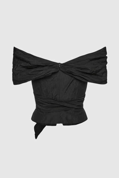 Heathera Off Shoulder Knotted Top