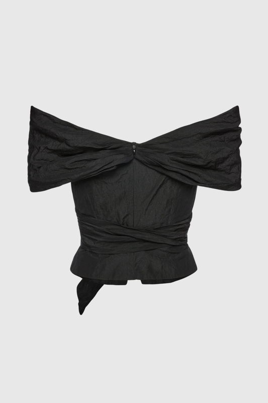 Heathera Off Shoulder Knotted Top