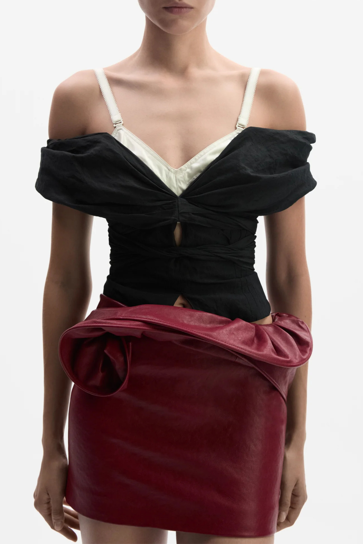Heathera Off Shoulder Knotted Top
