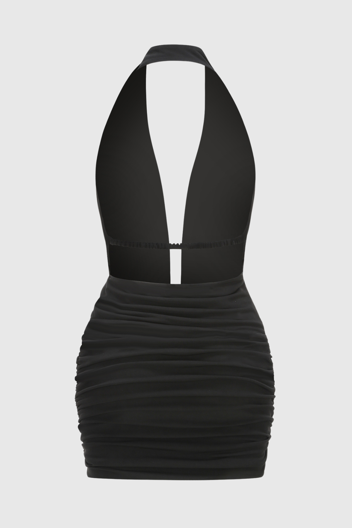 Heloise Halter Plunge Mini Dress