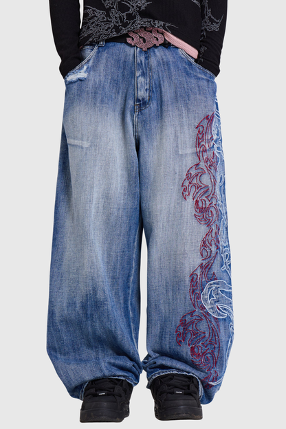 Hemloa Blade Print Colossus Jeans