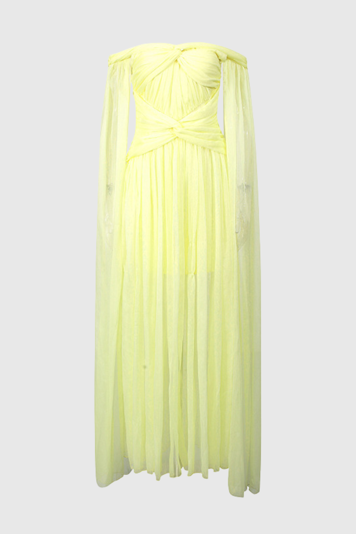 Hestia Off Shoulder Chiffon Maxi Dress