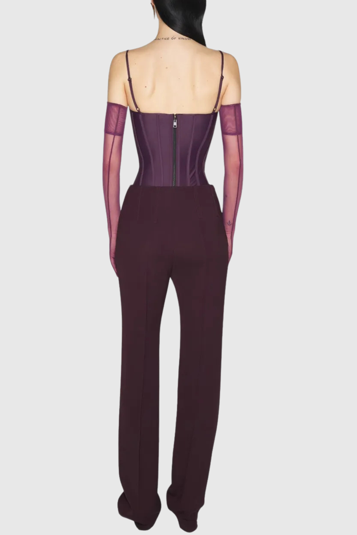 Hiram Boned Bustier - Purple