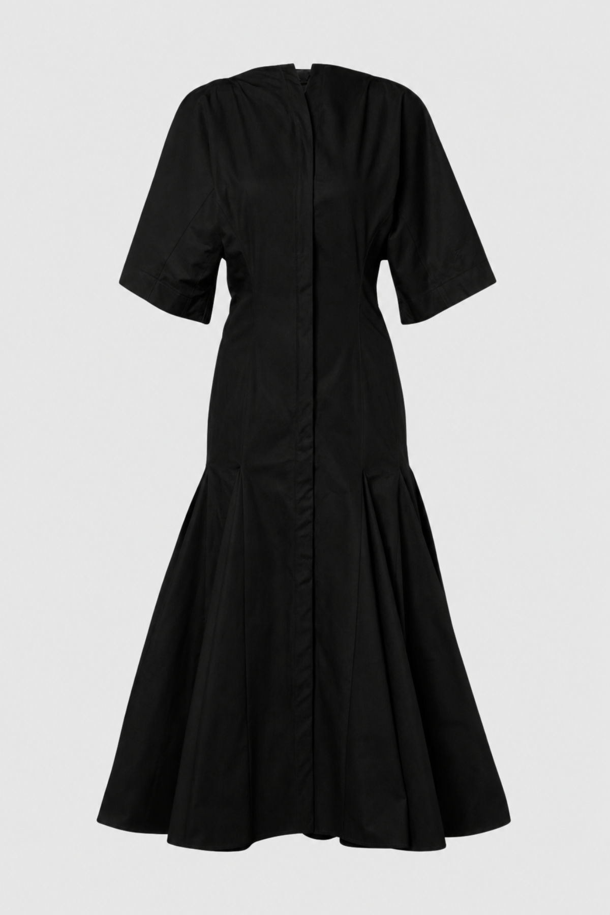 Hirayo Panel Maxi Shirt Dress - Black