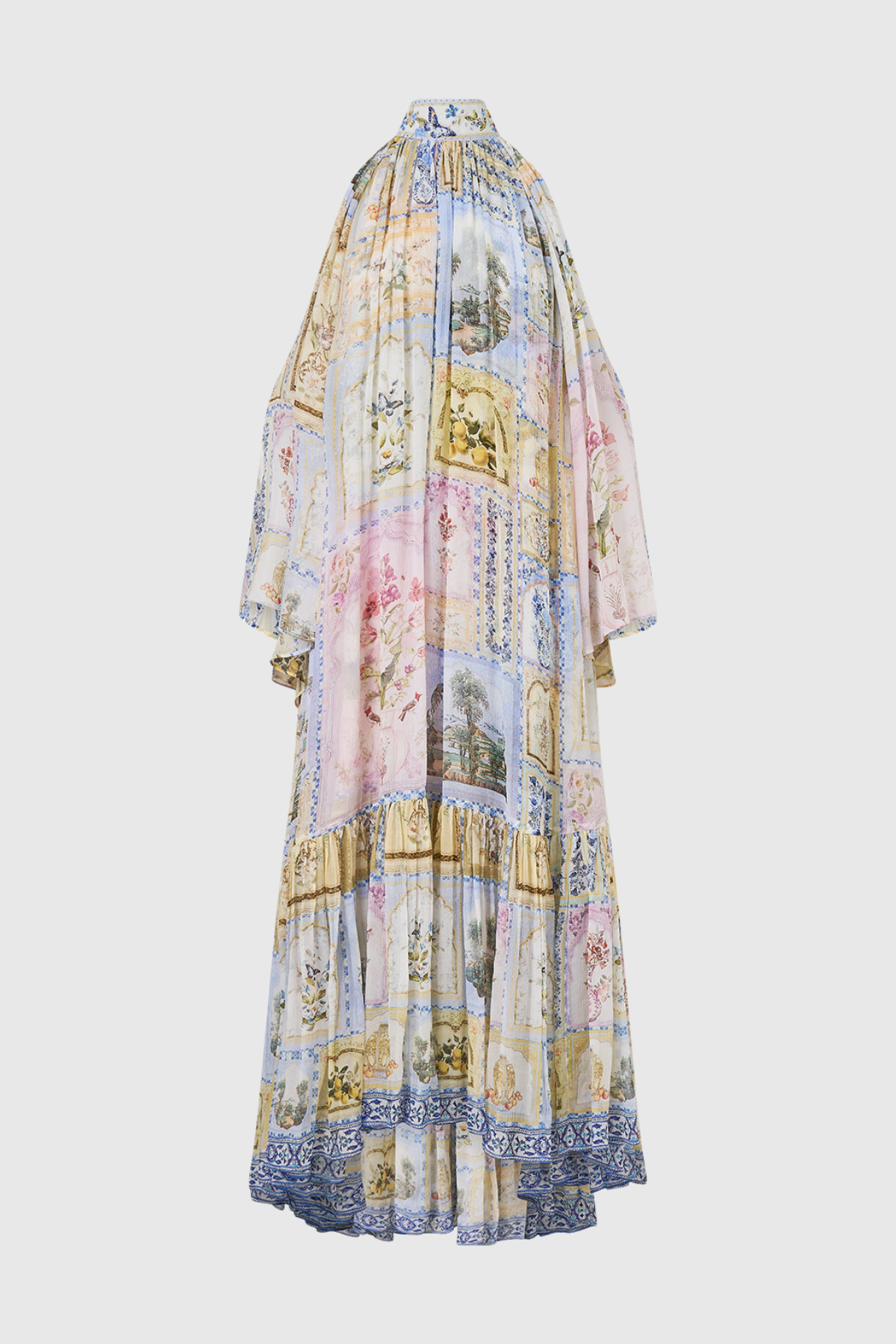Hisako Print Cold Shoulder Maxi Dress