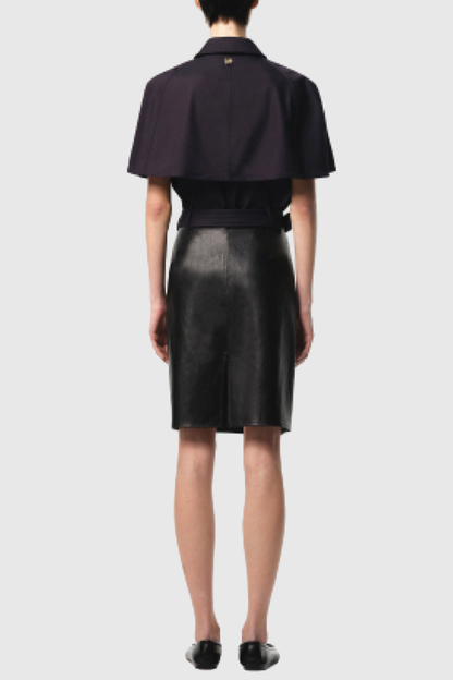 Hloha Shawl Belted Trench Jacket - Navy
