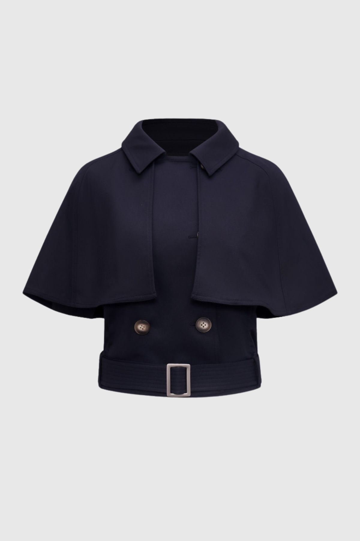 Hloha Shawl Belted Trench Jacket - Navy