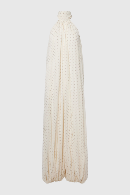 Homera Polka Dot Chiffon Jumpsuit