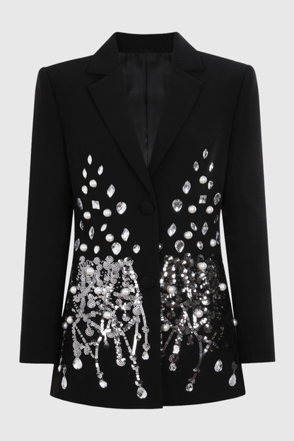 Hoyta Rhinestone Embellished Blazer