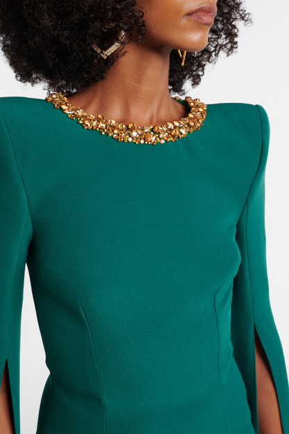 Ianthe Crystal Embellished Maxi Dress