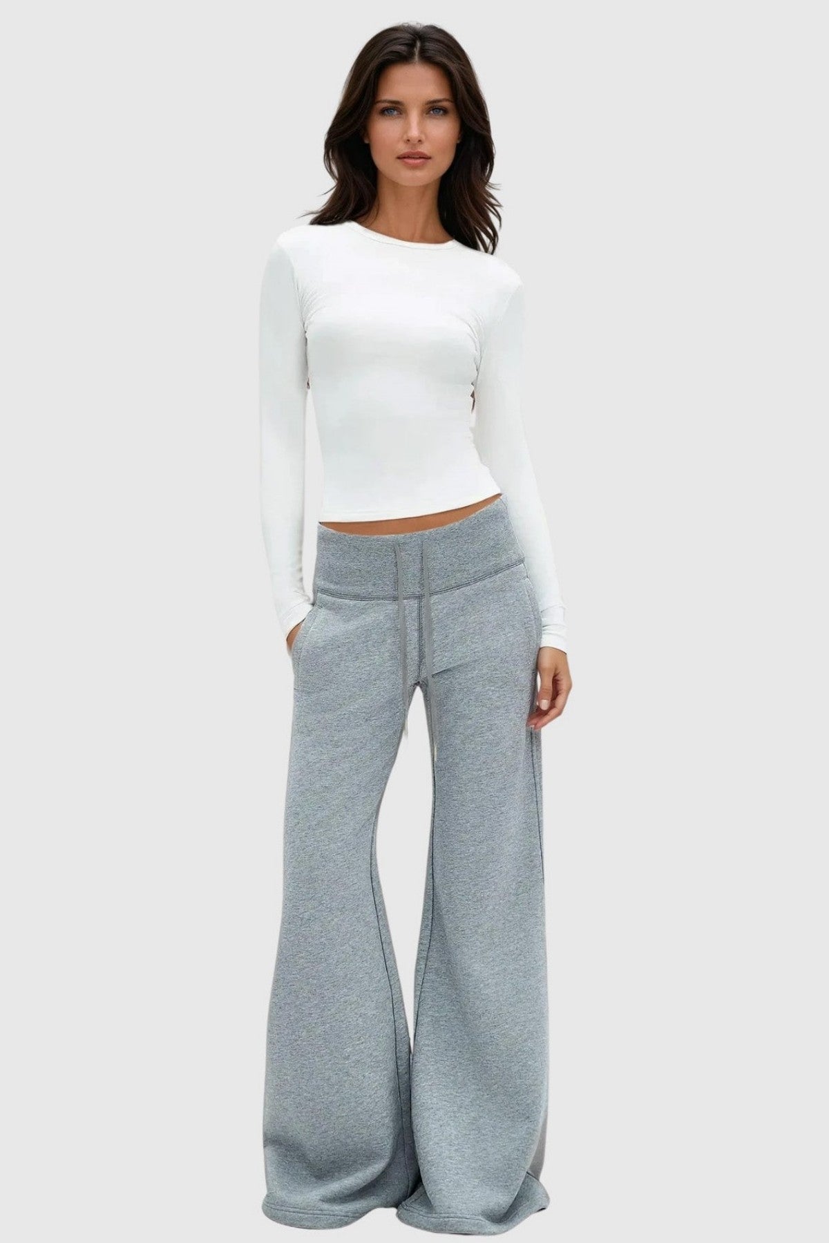 Idona Straight Sweatpants - Grey