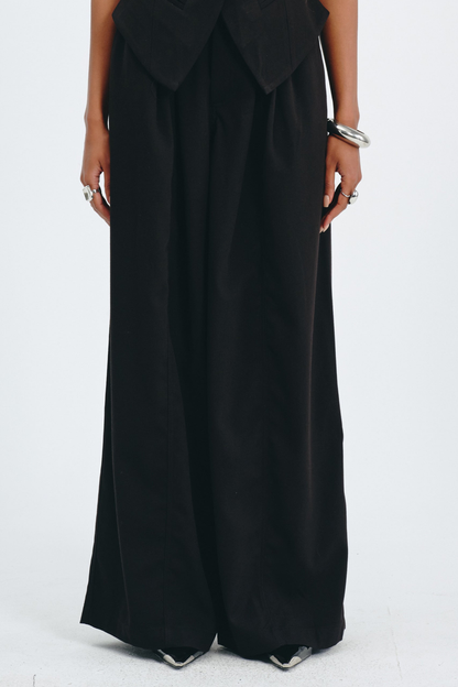 Idrila Vest & Trousers Set - Black