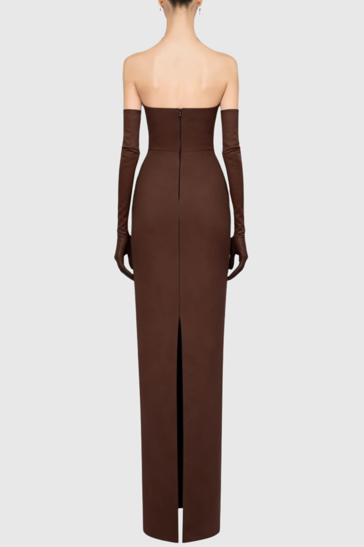 Ifuru Halter Cutout Maxi Bandage Dress - Brown
