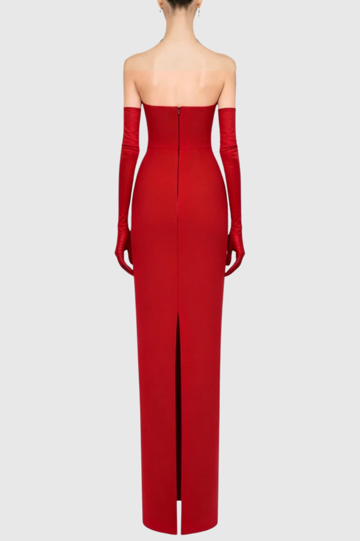 Ifuru Halter Cutout Maxi Bandage Dress - Red