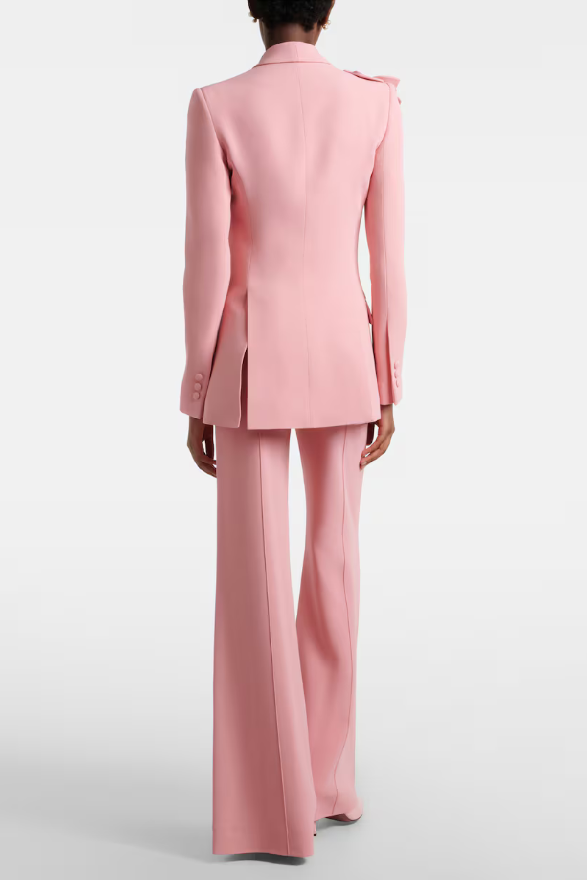 Igoria Floral Appliqué Blazer & Pants Set - Pink