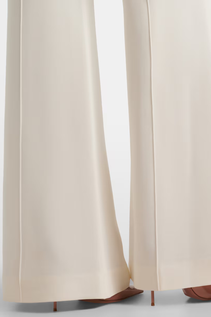 Igoria Floral Appliqué Blazer & Pants Set - White