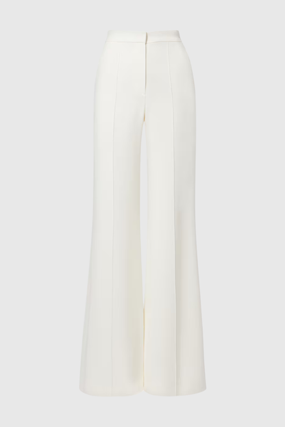 Igoria Floral Appliqué Blazer & Pants Set - White